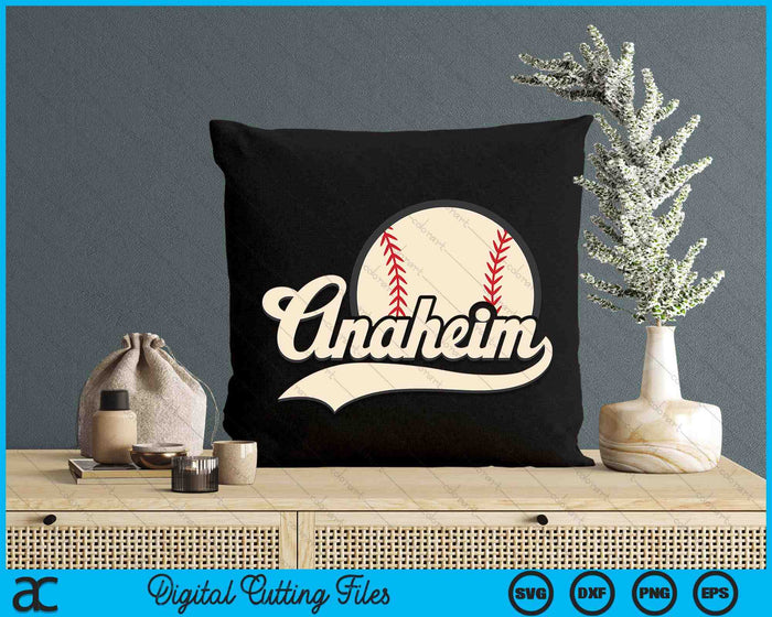 Baseball American Lover Anaheim Baseball SVG PNG Digital Cutting Files