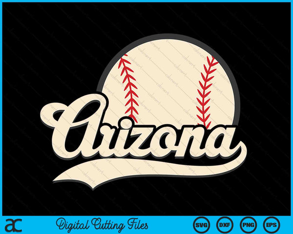 Honkbal Amerikaanse minnaar Arizona honkbal SVG PNG digitale snijbestanden 