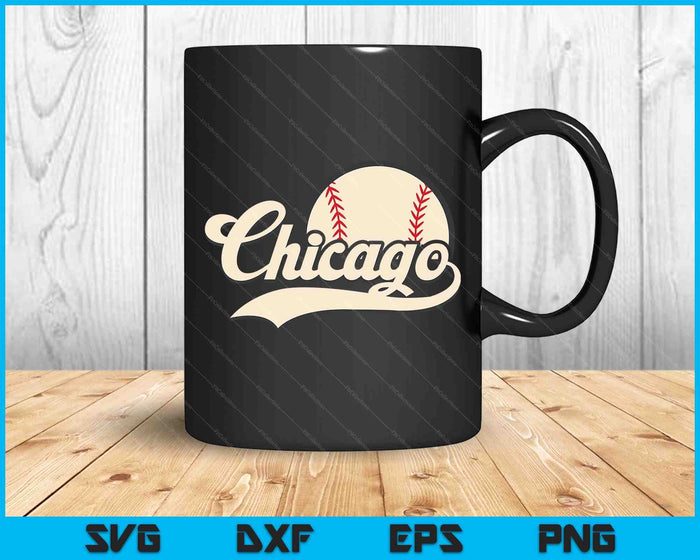 Baseball American Lover Chicago Baseball SVG PNG Digital Cutting Files