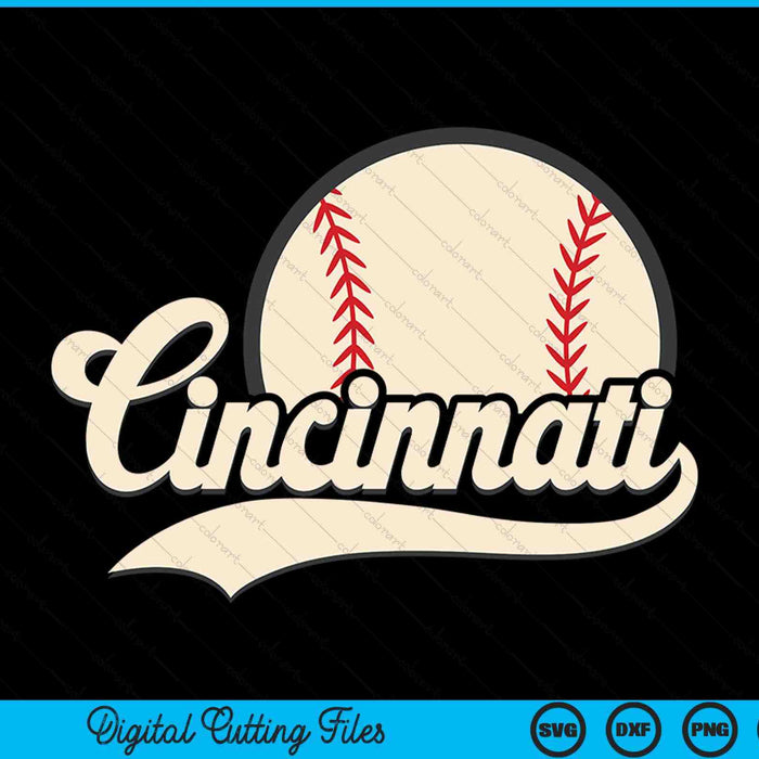 Baseball American lover Cincinnati baseball SVG cut file