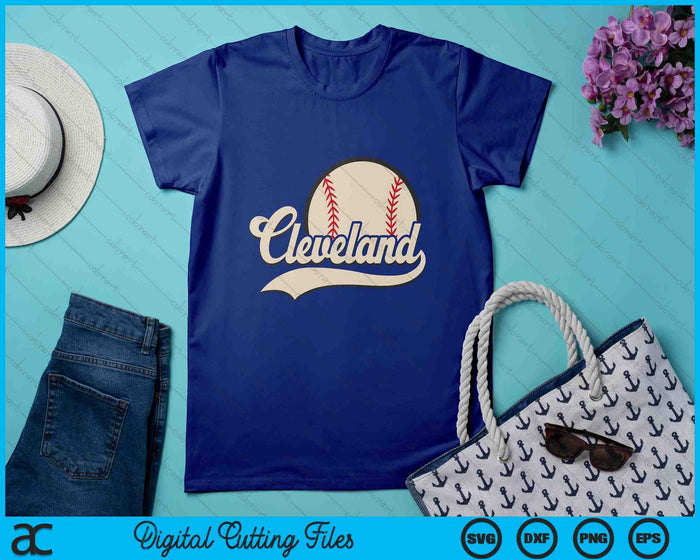 Baseball American Lover Cleveland Baseball SVG PNG Digital Cutting Files