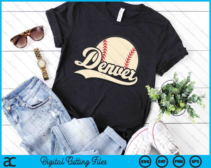 Baseball American Lover Denver Baseball SVG PNG Digital Cutting Files