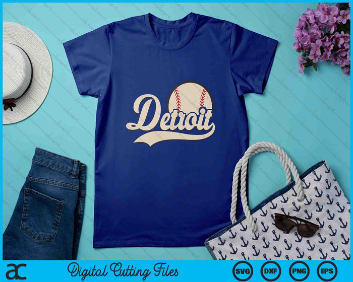 Baseball American Lover Detroit Baseball SVG PNG Digital Cutting Files