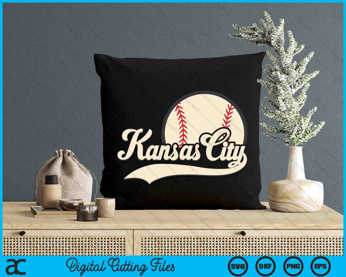 Honkbal Amerikaanse minnaar Kansas City honkbal SVG PNG digitale snijbestanden