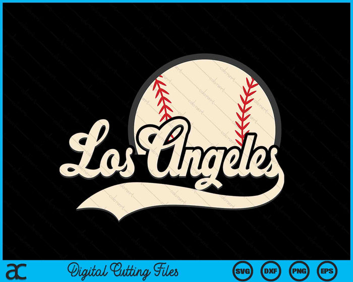 Honkbal Amerikaanse minnaar Los Angeles honkbal SVG PNG digitale snijbestanden