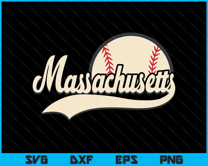 Baseball American Lover Massachusetts Baseball SVG PNG Digital Cutting Files