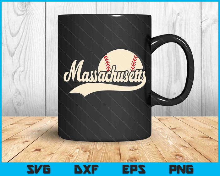 Baseball American Lover Massachusetts Baseball SVG PNG Digital Cutting Files