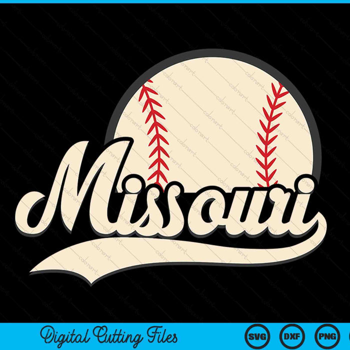 Baseball American lover Missouri baseball SVG cut file