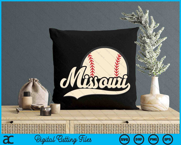 Honkbal Amerikaanse minnaar Missouri honkbal SVG PNG digitale snijbestanden 