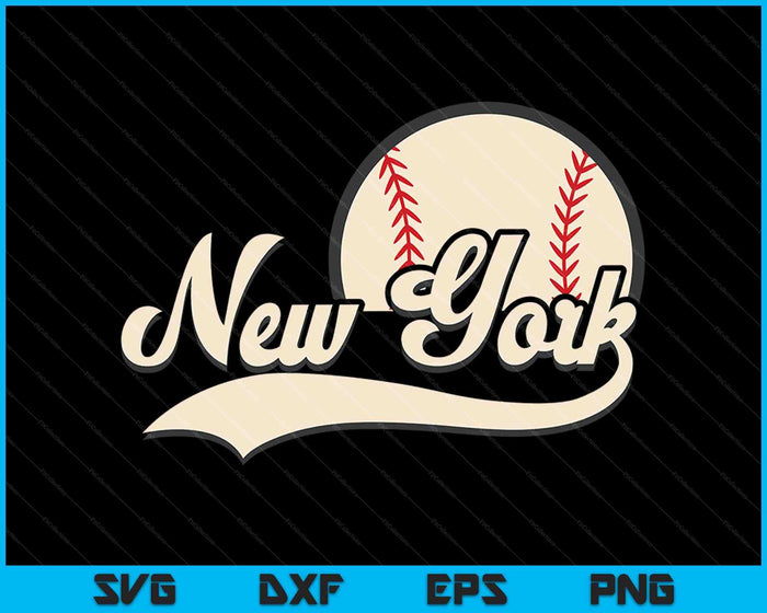 Baseball American Lover New York Baseball SVG PNG Digital Cutting Files