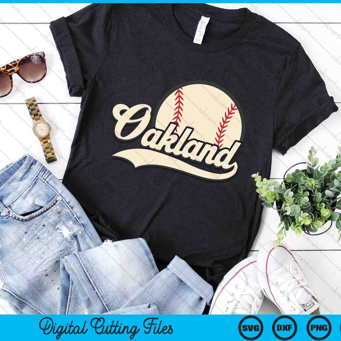 Baseball American Lover Oakland Baseball SVG PNG Digital Cutting Files