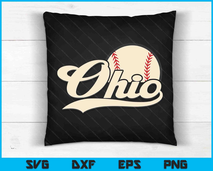 Baseball American Lover Ohio Baseball SVG PNG Digital Cutting Files