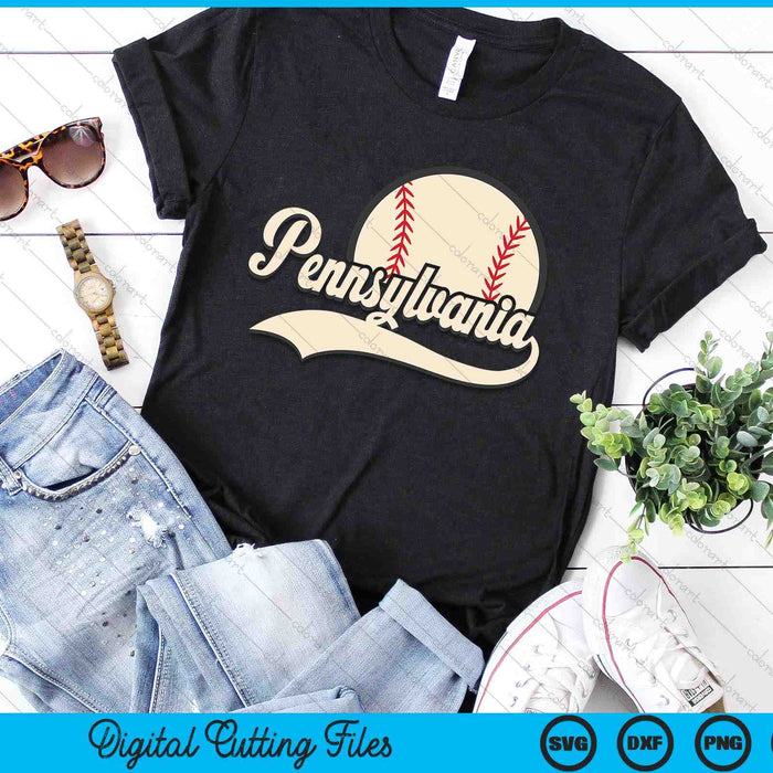 Baseball American Lover Pennsylvania Baseball SVG PNG Digital Cutting Files