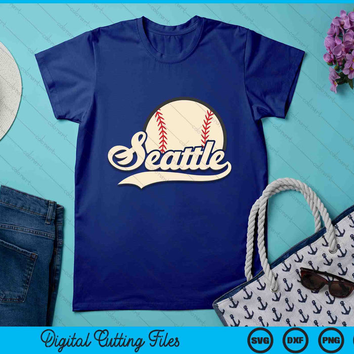 Baseball American Lover Seattle Baseball SVG PNG Digital Cutting Files