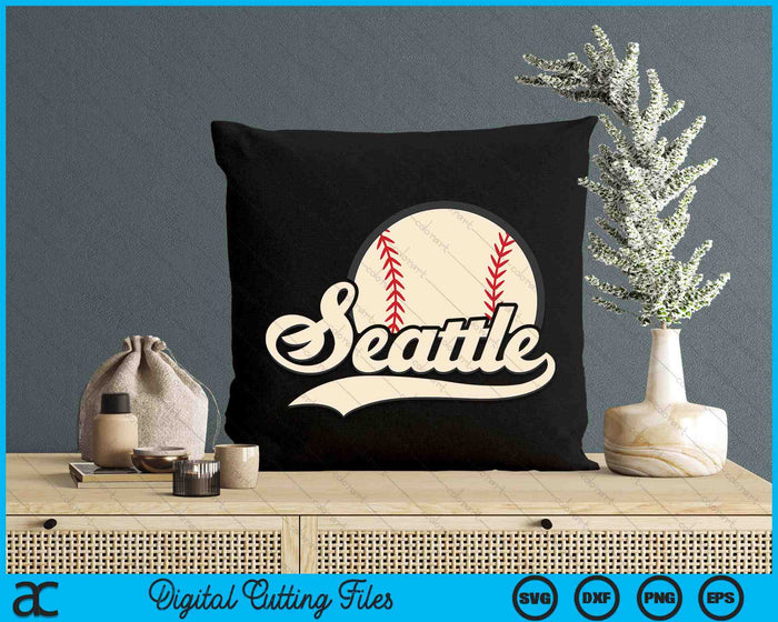 Baseball American Lover Seattle Baseball SVG PNG Digital Cutting Files