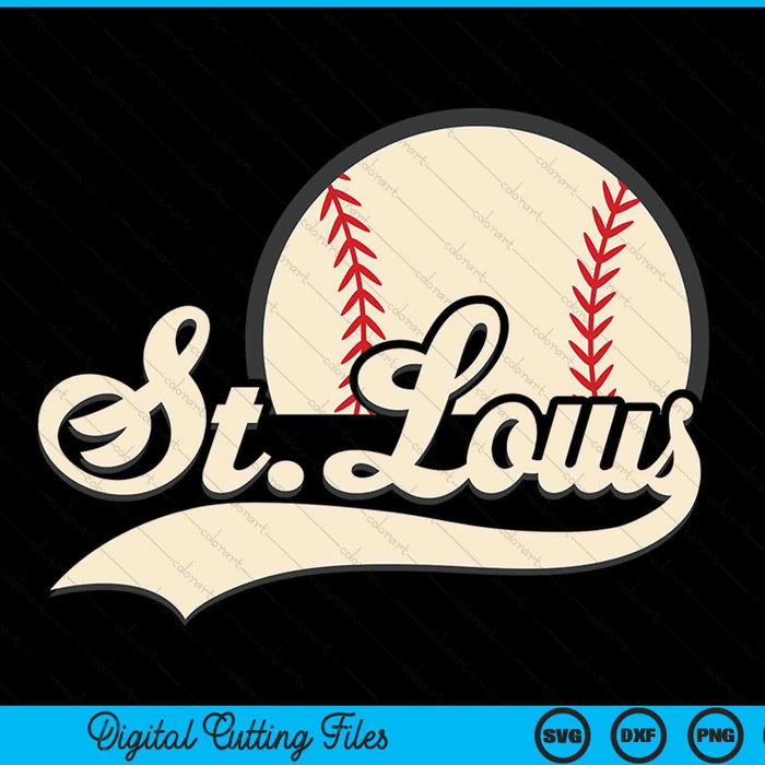 Baseball American lover St. Louis baseball SVG cut file