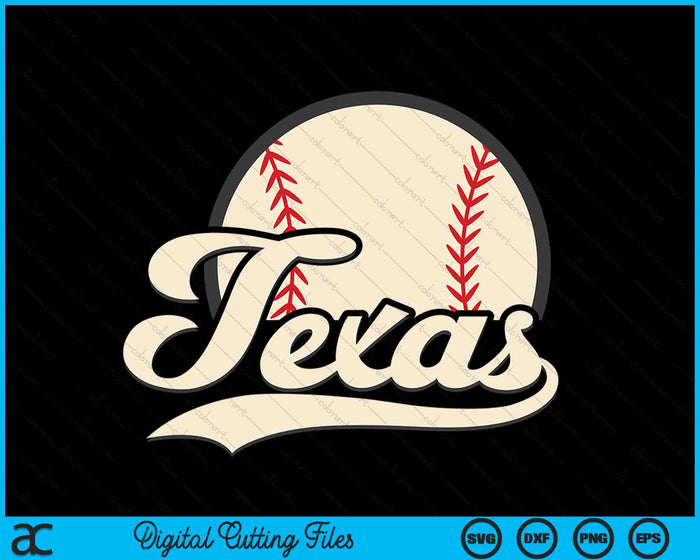 Honkbal Amerikaanse minnaar Texas honkbal SVG PNG digitale snijbestanden