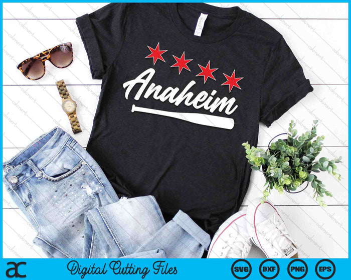 Baseball Anaheim Lover Cute Anaheim Baseball Bat American SVG PNG Digital Cutting Files