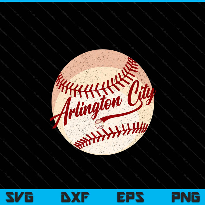 Baseball arlington city love blue color royal national pastime SVG PNG cut file for Cricut
