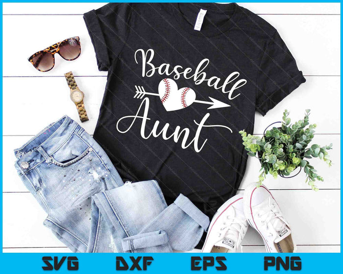 Baseball Aunt SVG PNG Digital Cutting Files