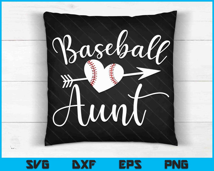 Baseball Aunt SVG PNG Digital Cutting Files