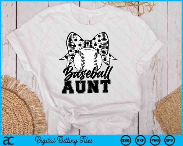 Baseball Aunt Game Day Mother's Day SVG PNG Digital Printable Files