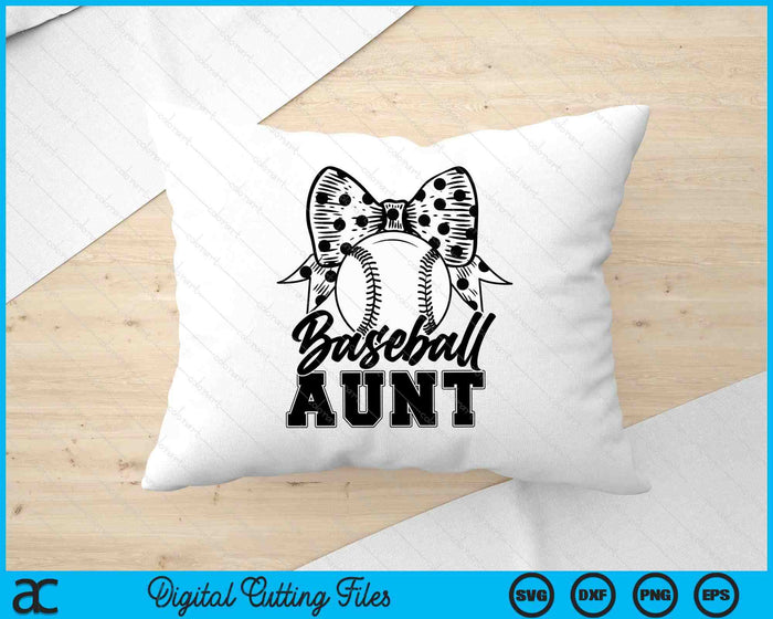 Baseball Aunt Game Day Mother's Day SVG PNG Digital Printable Files