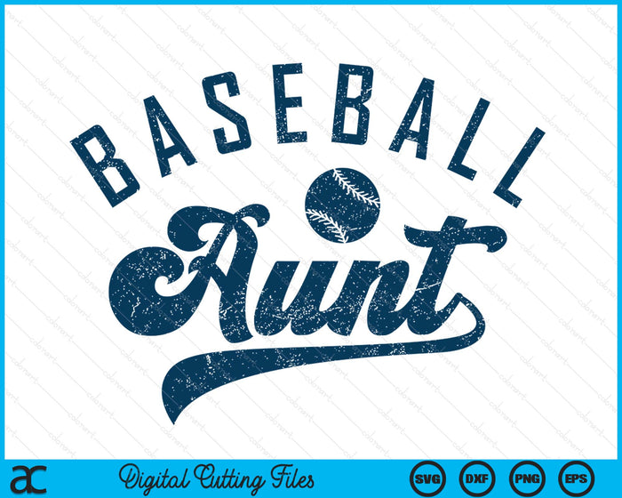 Baseball Aunt Gifts Mother's Day SVG PNG Digital Printable Files