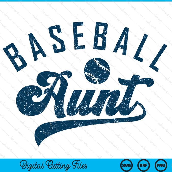 Baseball aunt Mother's Day SVG cut file