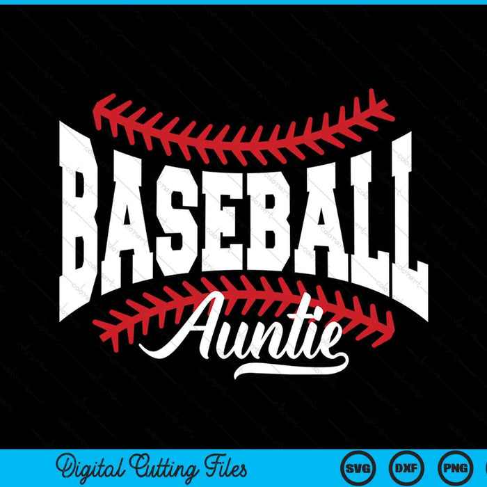 Baseball Auntie SVG PNG Cutting Printable Files