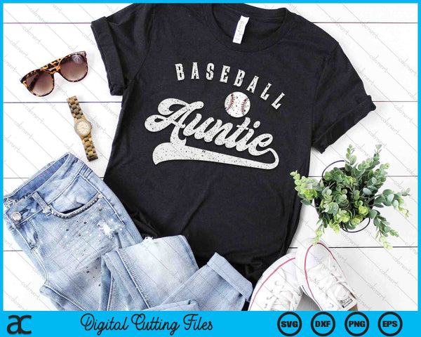 Baseball Auntie SVG PNG Digital Printable Files