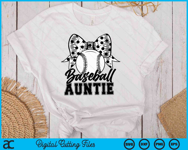 Baseball Auntie Game Day Mother's Day SVG PNG Digital Printable Files