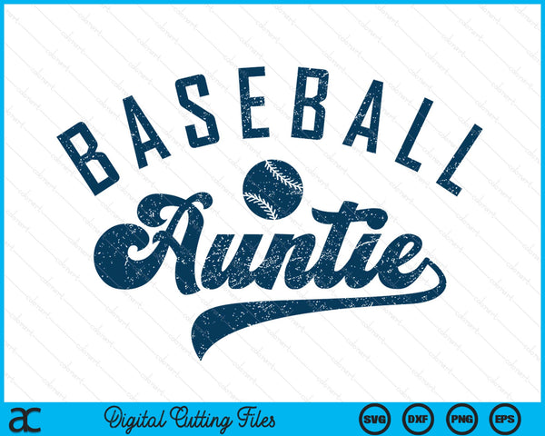 Baseball auntie SVG cut file