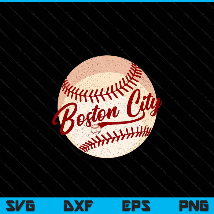 Baseball Boston city love blue color royal national pastime SVG PNG cut file for Cricut