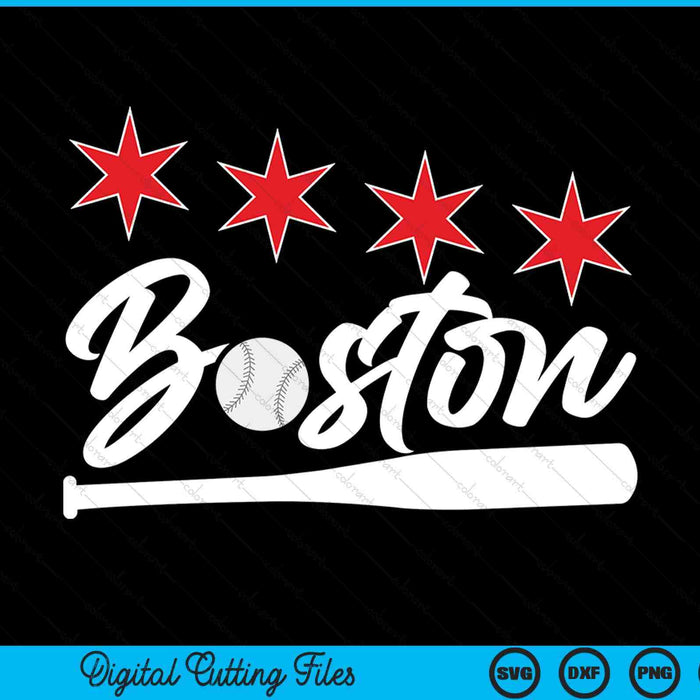 Baseball Boston lover cute Boston baseball bat American SVG cut file
