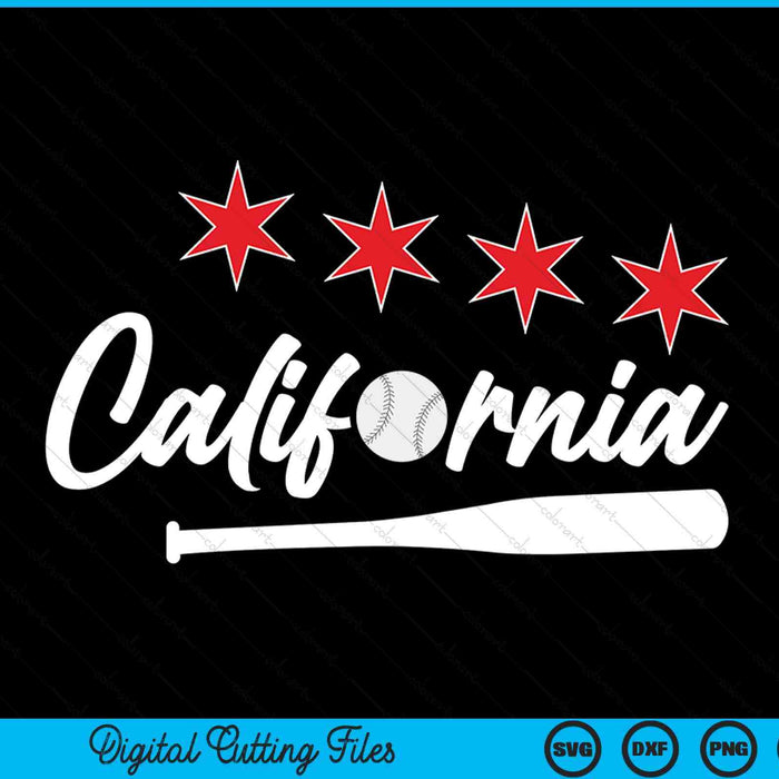 Baseball California lover cute California baseball bat American SVG cut file
