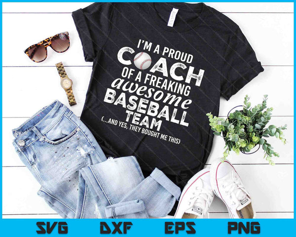 Baseball Coach Funny Thank You Appreciation Gift SVG PNG Digital Cutting Files