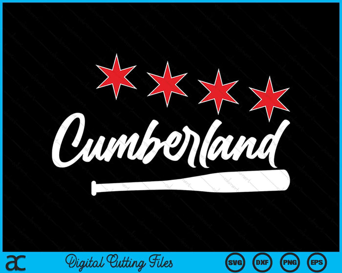 Baseball Cumberland Lover Cute Cumberland Baseball Bat American SVG PNG Digital Cutting Files
