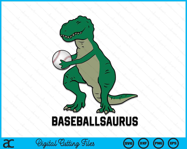 Baseball Dinosaur Baseball Boy Kids Baseball Baseballsaurus SVG PNG Digital Cutting Files