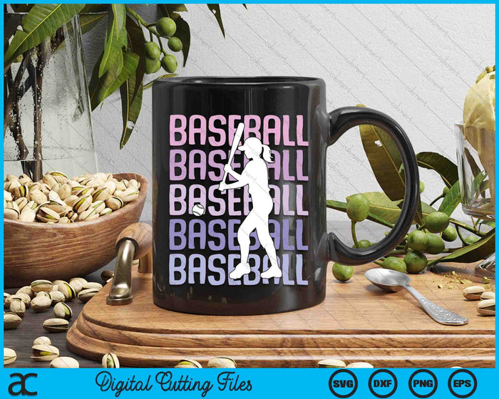 Baseball Girls Women Kids Youth Girl SVG PNG Digital Printable Files