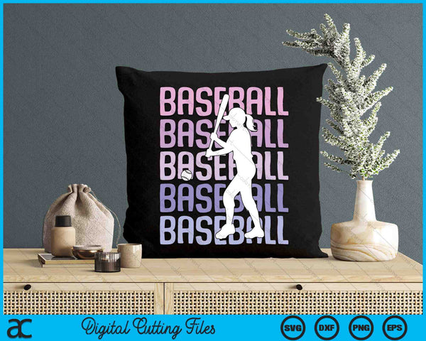 Baseball Girls Women Kids Youth Girl SVG PNG Digital Printable Files