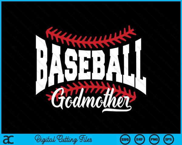Baseball Godmother SVG PNG Cutting Printable Files