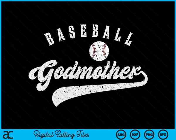 Baseball Godmother SVG PNG Digital Printable Files