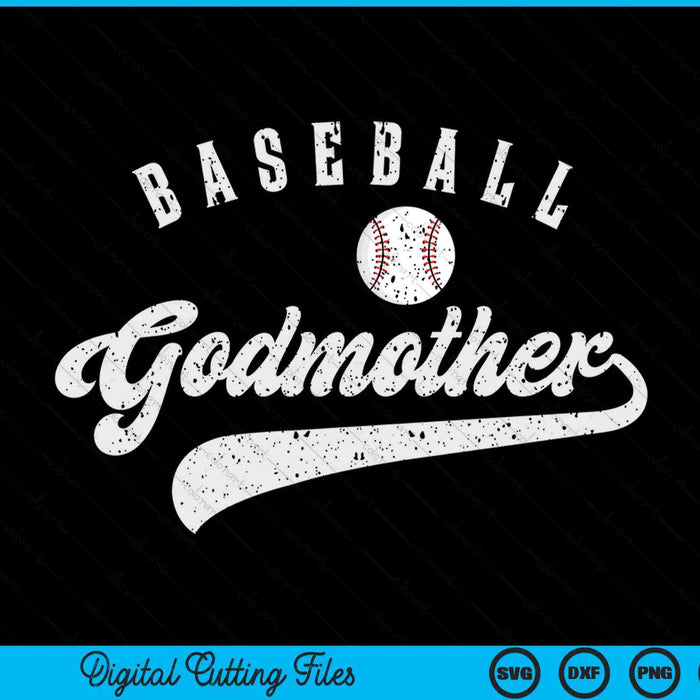 Baseball Godmother SVG PNG Digital Printable Files