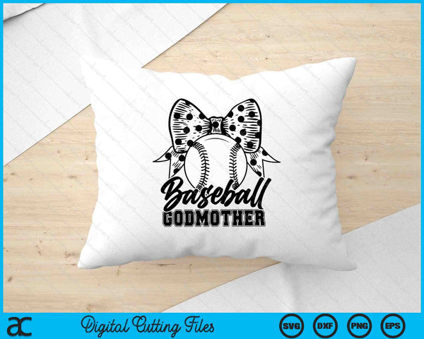 Baseball Godmother Game Day Mother's Day SVG PNG Digital Printable Files