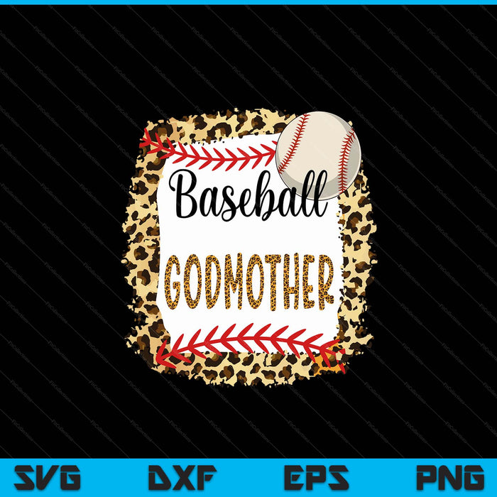 Baseball godmother leopard for Mother's Day SVG cut file