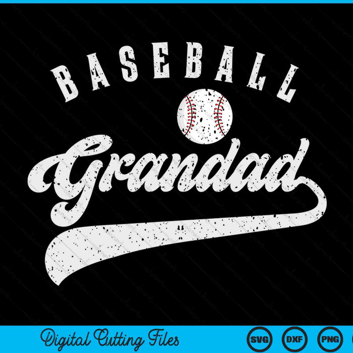 Baseball grandad SVG cut file
