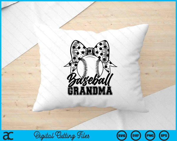 Baseball Grandma Game Day Mother's Day SVG PNG Digital Printable Files