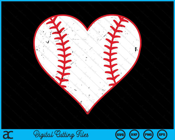 Baseball Heart Love Valentines Day Baseball Player SVG PNG Digital Cutting Files