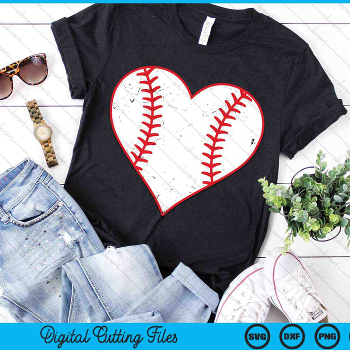 Baseball Heart Love Valentines Day Baseball Player SVG PNG Digital Cutting Files